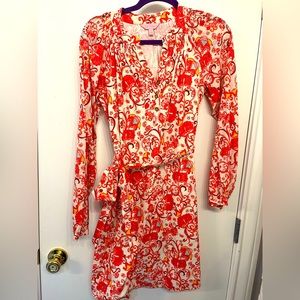 Lilly Pulitzer dress with tie belt size 4